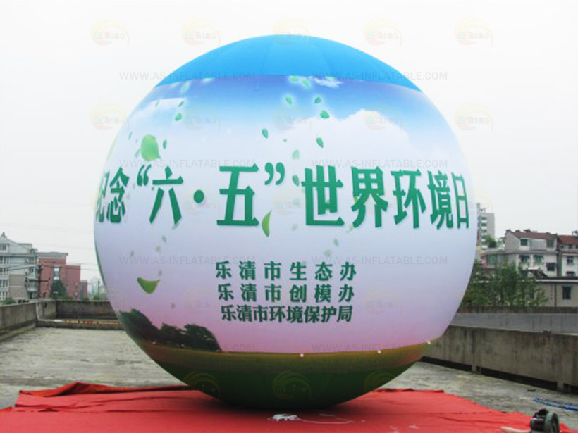 充气落地球实物图2 充气落地球2